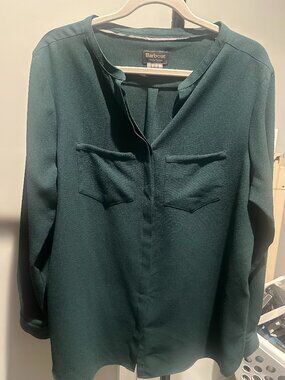 Barbour Dark Green Button Up